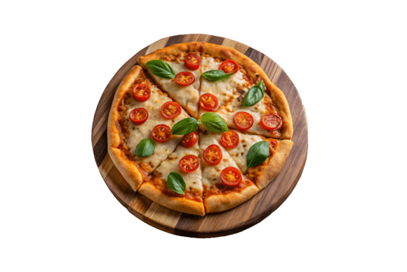 Download 3D Pizza with Mushrooms and Asparagus - Pizza Collection