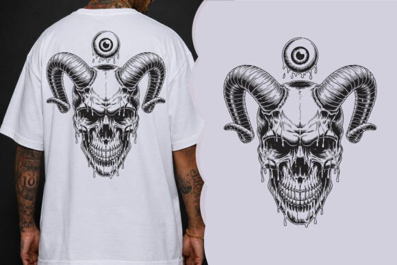 Download Demon Ram Skull PNG - Skull Collection