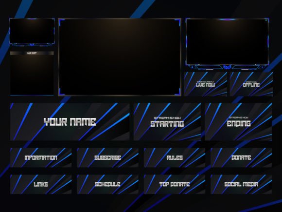 Download Twitch Overlay Live Stream Set - Live Collection