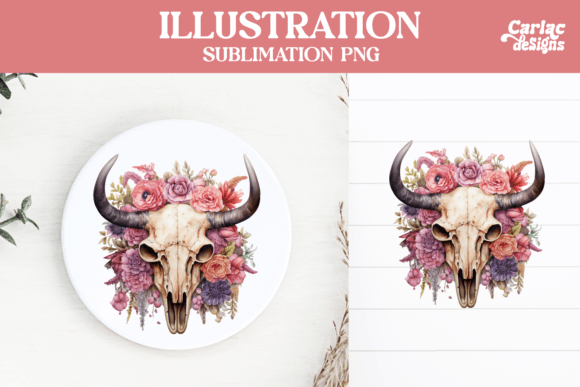 Download Western Skull Sublimation Design - Skull Collection