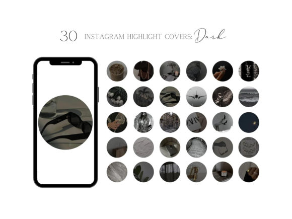 Download Trendy Dark Aesthetic Highlight Covers - Dark aesthetic Collection