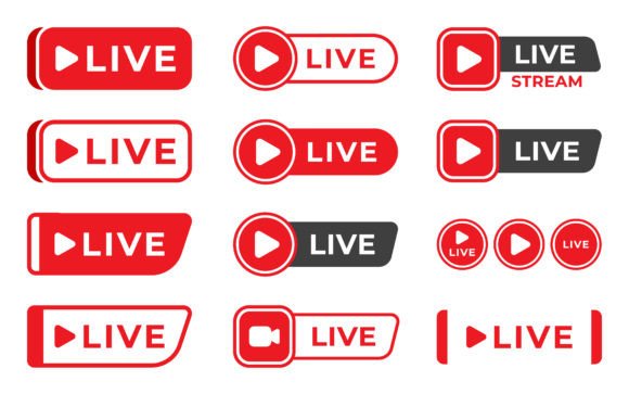 Download Live Stream Social Media Illustration - Live Collection
