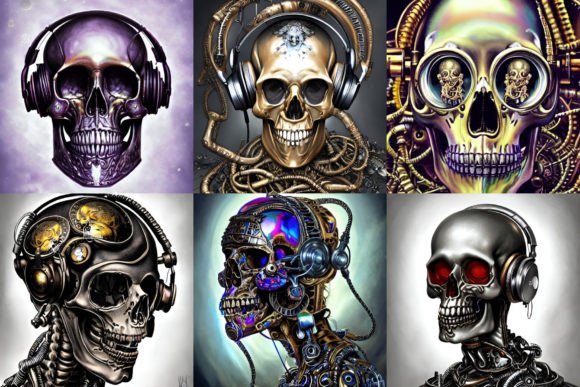 Download Skulls with Headphones 1 - Skull Collection